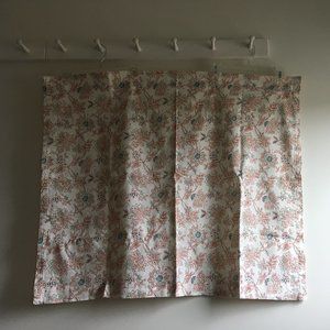 Threshold Floral Print Short Cotton Curtain Panels - Set of 2